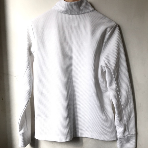 Izod Fitness white zip-up jacket sz. M - Picture 2 of 3